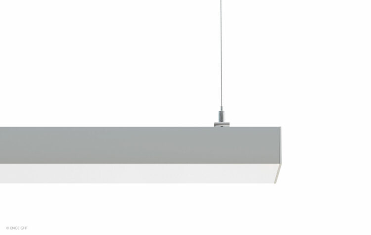 VIV10236F Extendable Ultra Wide Pendant Linear Light with Flush Frosted Lens