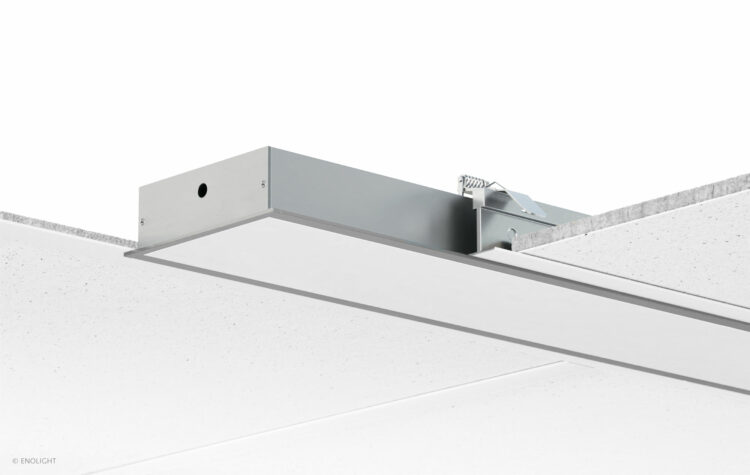 VIV11736F Super Bright Ceiling Board Recessed Wide Linear Light with Flush Frosted Lens