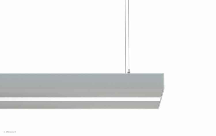 VIV15023F Ultra Wide Pendant Linear Light with Indirect Uplight