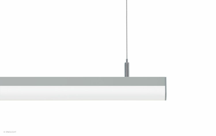 VIV1604C Ultra Thin Pendant Linear Light with Round Frosted Lens