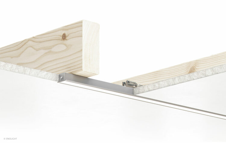 VIV2315F Trim Clip On Recessed Linear LED Light with Half Inch Frosted Lens