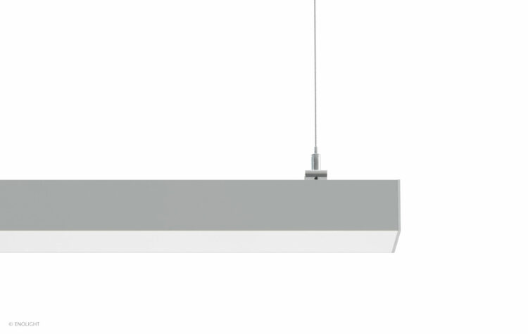 VIV8035F Extendable Bright Pendant Linear Light with Flush Frosted Lens