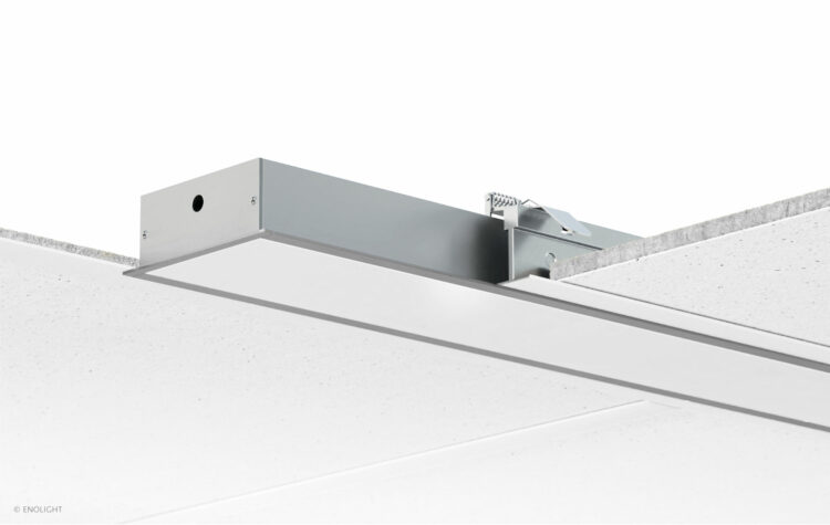 VIV9540F Extendable Ceiling Board Recessed Linear Light with Flush Frosted Lens