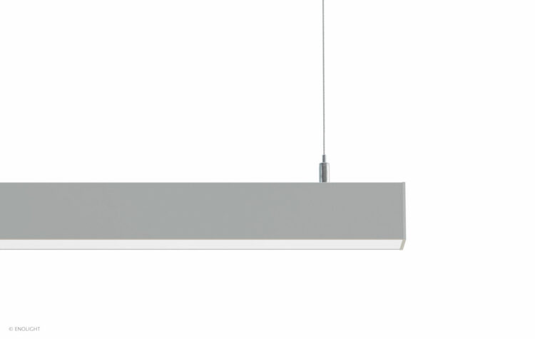 VIV3535F Extendable Pendant Surface Linear Light with Flush Frosted Lens