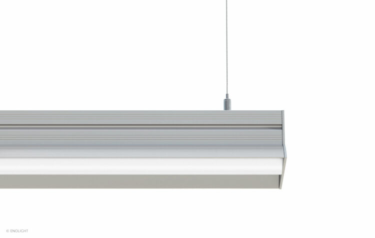 VIV9358C Bright Pendant Surface Linear Light Bay with Round Frosted Lens
