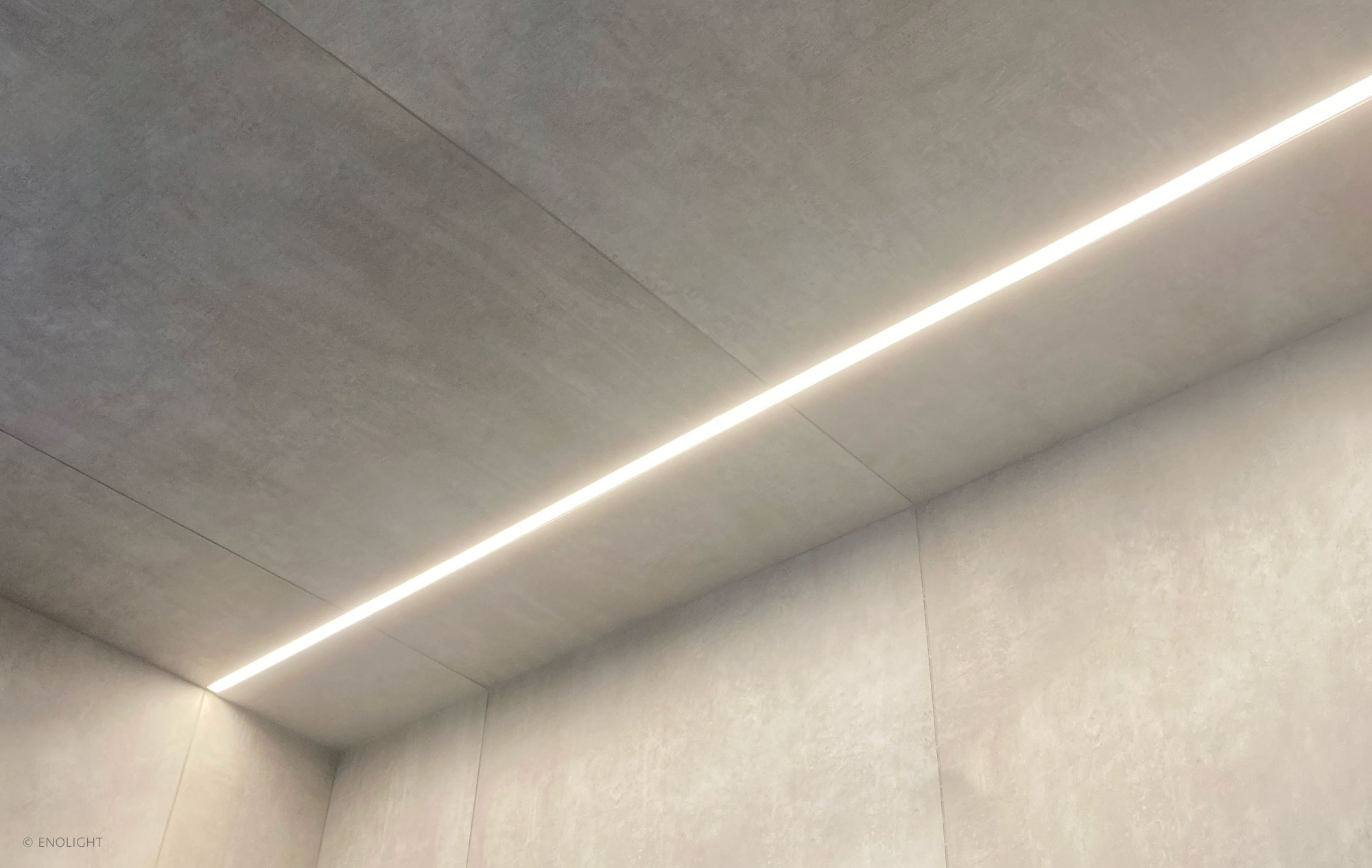 Led Aluminum Profile Light Top Corner Strip Gypsum Line Luminous Ceiling  Free Lamp Internal Channel Linear For Living Room Home