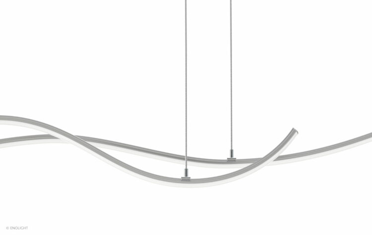 WAV1806C Bendable Pendant Surface Linear Light with Curved Frosted