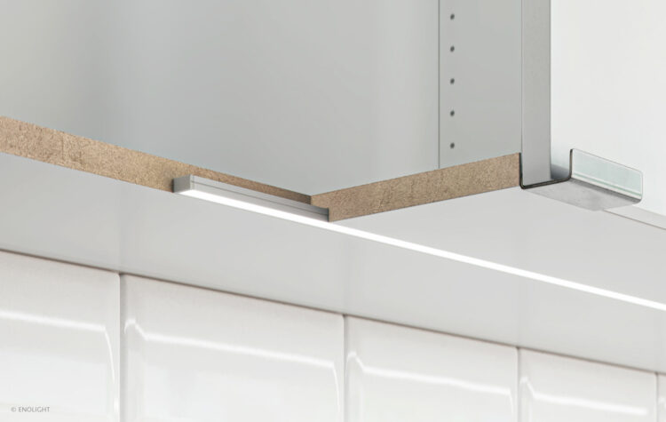 HYN1208F Recessed Cabinet Closet Linear Light with Flush Frosted Lens